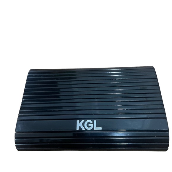 Kurt Geiger London Party Eagle clutch bag in black - Picture 3 of 4